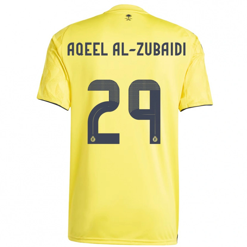 Danxen Kvinder Fahad Aqeel Al-Zubaidi #29 Gul Sort Hjemmebane Spillertrøjer 2025/26 Trøje T-Shirt