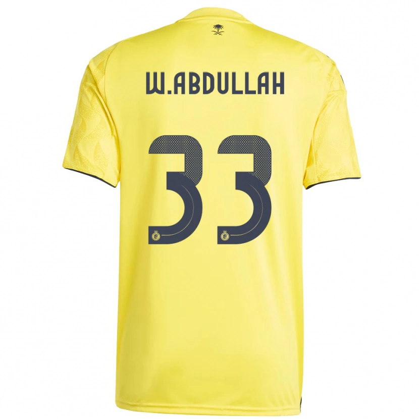 Danxen Kvinder Waleed Abdullah #33 Gul Sort Hjemmebane Spillertrøjer 2025/26 Trøje T-Shirt