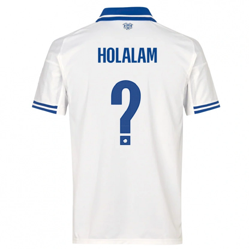 Danxen Kvinder Ishaq Holalam #0 Hvid Blå Hjemmebane Spillertrøjer 2025/26 Trøje T-Shirt