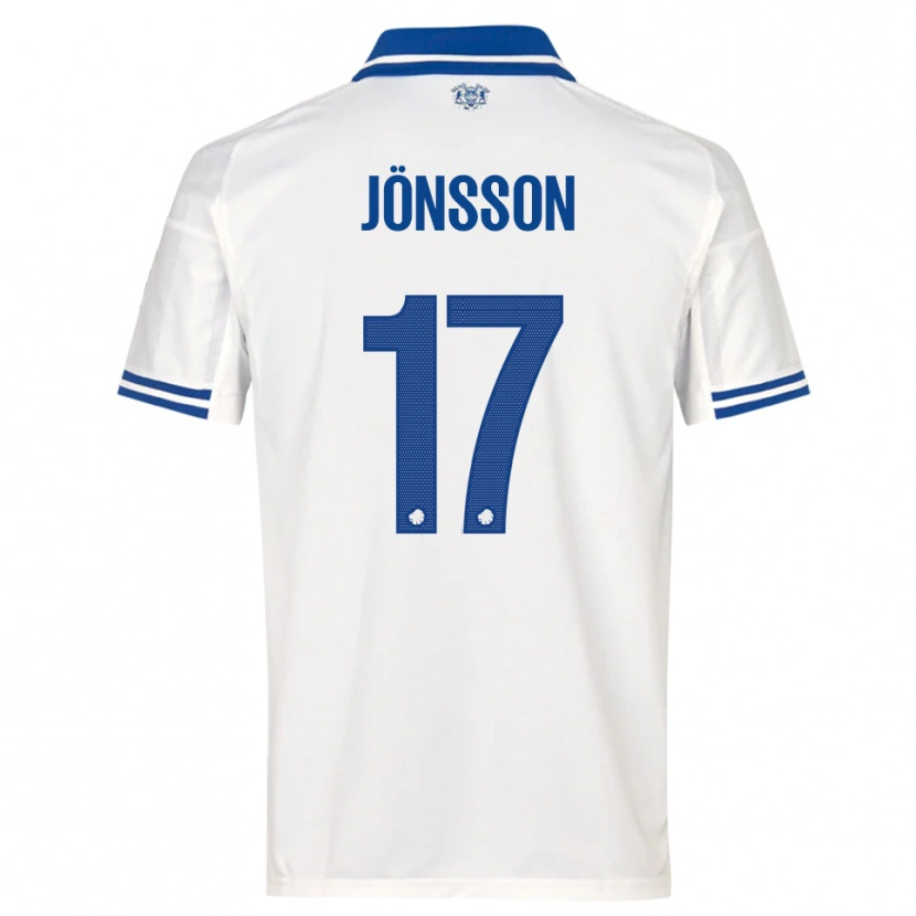 Danxen Kvinder Neo Jönsson #17 Hvid Blå Hjemmebane Spillertrøjer 2025/26 Trøje T-Shirt