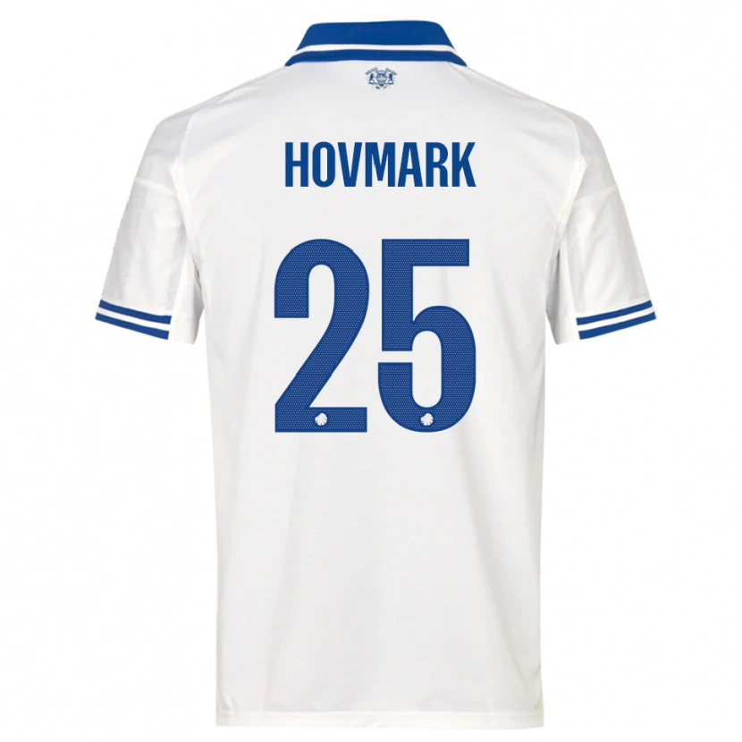 Danxen Kvinder Maria Hovmark #25 Hvid Blå Hjemmebane Spillertrøjer 2025/26 Trøje T-Shirt