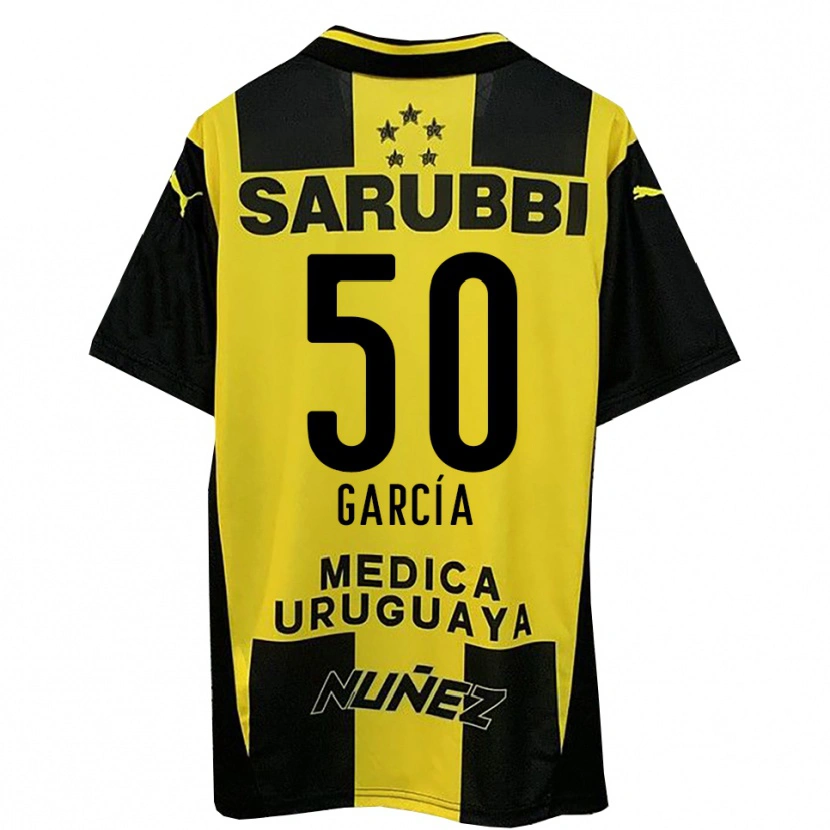 Danxen Kvinder Diego García #50 Gul Sort Hjemmebane Spillertrøjer 2025/26 Trøje T-Shirt