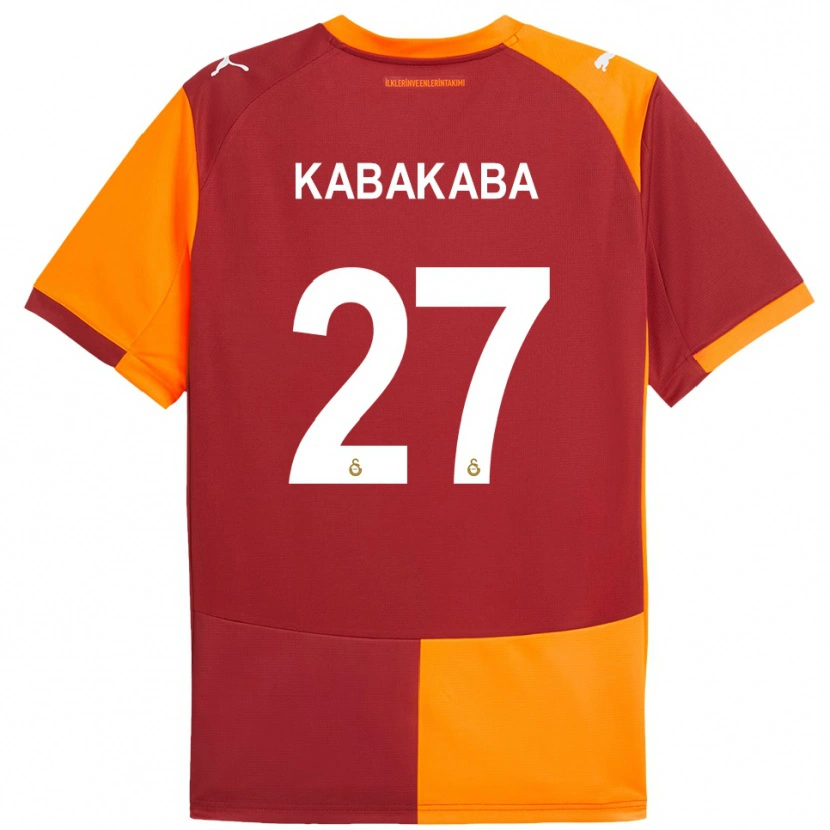 Danxen Kvinder Naomie Kabakaba #27 Rød Orange Hjemmebane Spillertrøjer 2025/26 Trøje T-Shirt