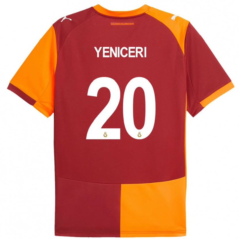 Danxen Kvinder Berna Yeniçeri #20 Rød Orange Hjemmebane Spillertrøjer 2025/26 Trøje T-Shirt