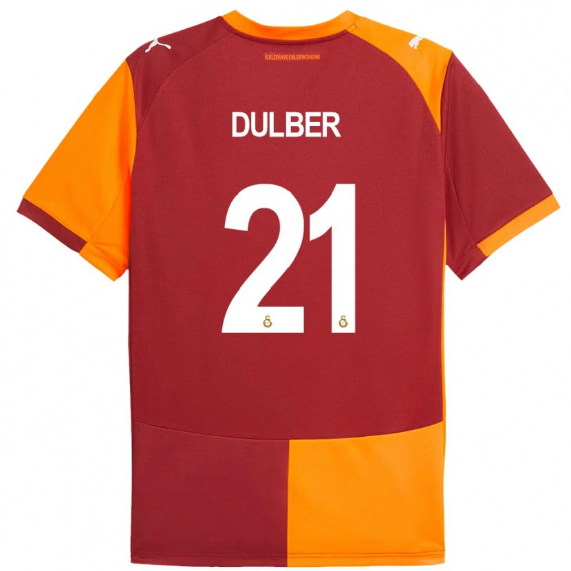 Danxen Kvinder Didem Dülber #21 Rød Orange Hjemmebane Spillertrøjer 2025/26 Trøje T-Shirt