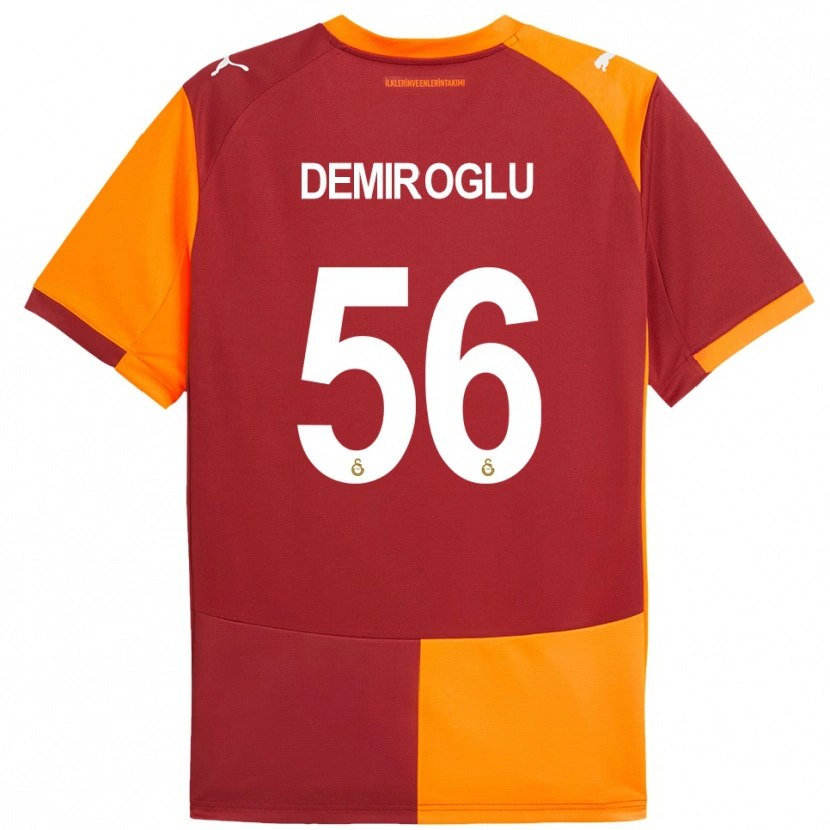Danxen Kvinder Baran Demiroğlu #56 Rød Orange Hjemmebane Spillertrøjer 2025/26 Trøje T-Shirt