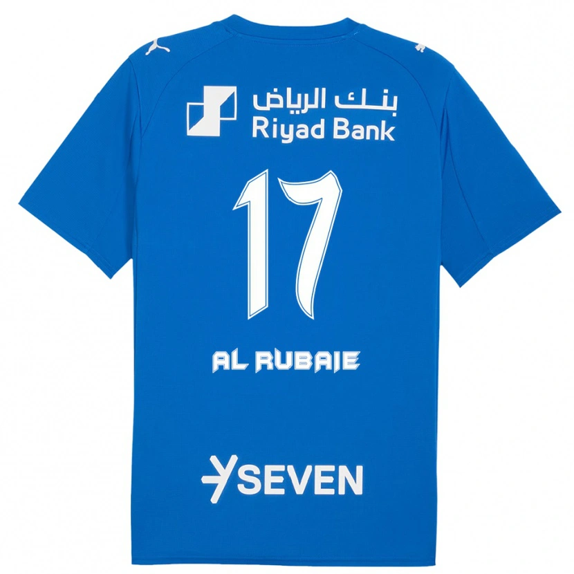 Danxen Kvinder Mohammed Al-Yami #17 Blå Hvid Hjemmebane Spillertrøjer 2025/26 Trøje T-Shirt