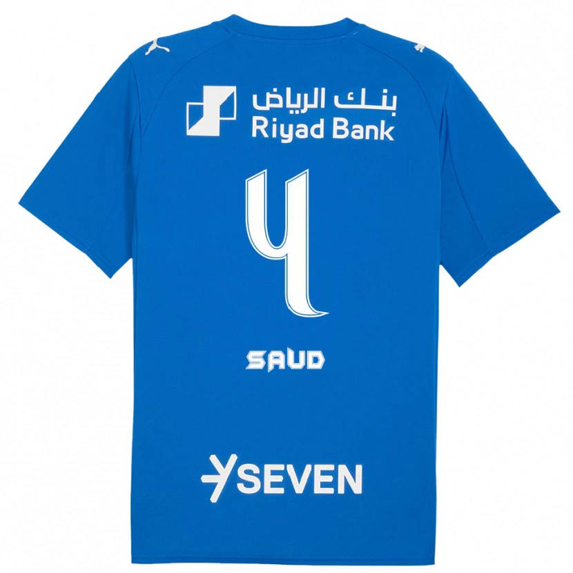 Danxen Kvinder Nouf Saud #4 Blå Hvid Hjemmebane Spillertrøjer 2025/26 Trøje T-Shirt