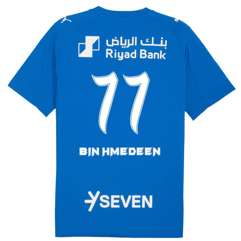 Danxen Kvinder Raghad Bin Hmedeen #77 Blå Hvid Hjemmebane Spillertrøjer 2025/26 Trøje T-Shirt