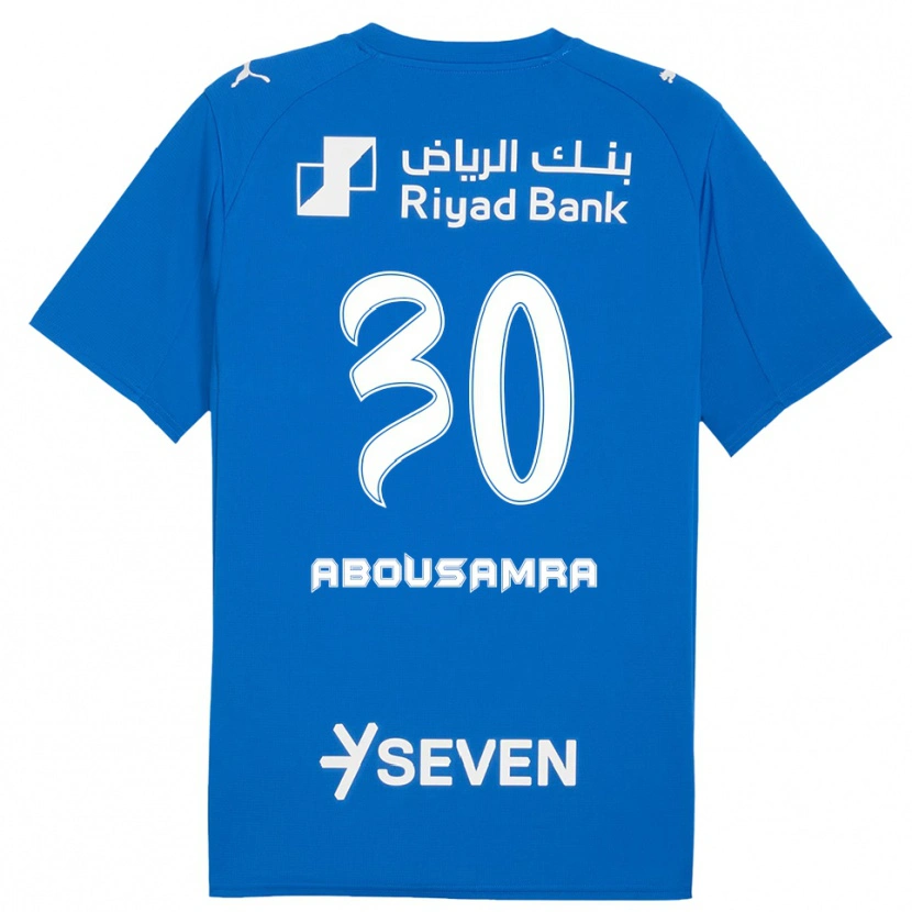 Danxen Kvinder Lamar Abousamra #30 Blå Hvid Hjemmebane Spillertrøjer 2025/26 Trøje T-Shirt