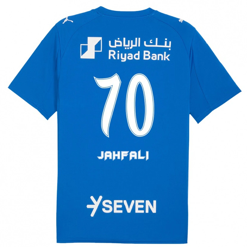 Danxen Kvinder Mohammed Jahfali #70 Blå Hvid Hjemmebane Spillertrøjer 2025/26 Trøje T-Shirt