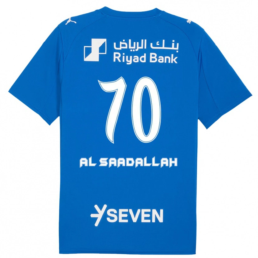 Danxen Kvinder Hessa Al-Saadallah #70 Blå Hvid Hjemmebane Spillertrøjer 2025/26 Trøje T-Shirt