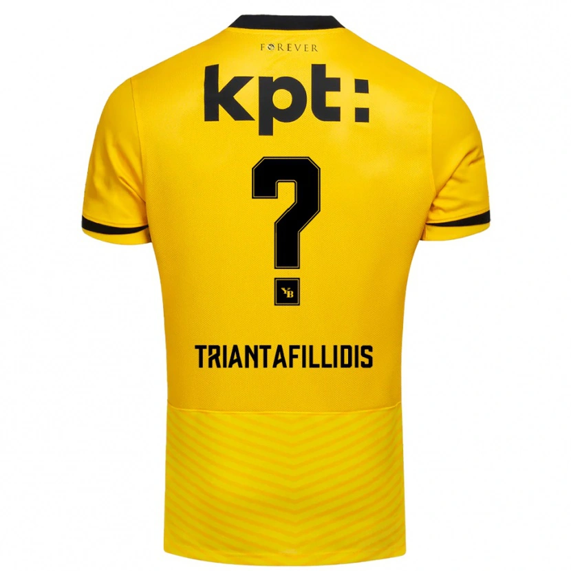 Danxen Kvinder Nevin Triantafillidis #0 Gul Sort Hjemmebane Spillertrøjer 2025/26 Trøje T-Shirt