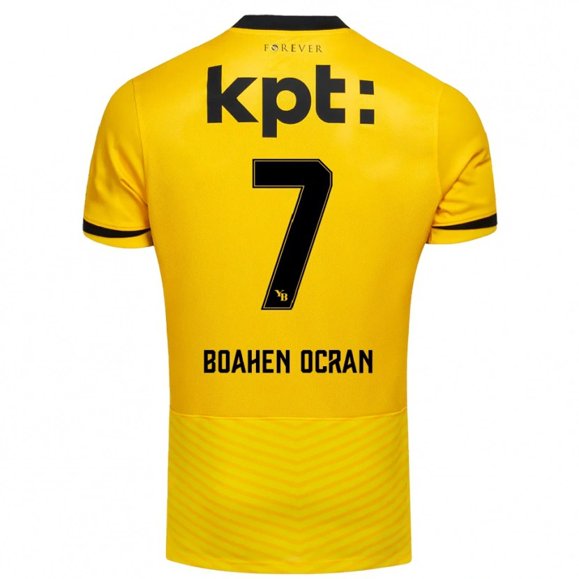 Danxen Kvinder Bright Boahen Ocran #7 Gul Sort Hjemmebane Spillertrøjer 2025/26 Trøje T-Shirt