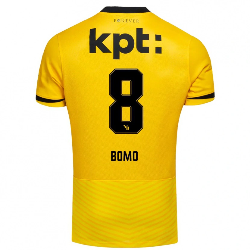 Danxen Kvinder Jacques Bomo #8 Gul Sort Hjemmebane Spillertrøjer 2025/26 Trøje T-Shirt