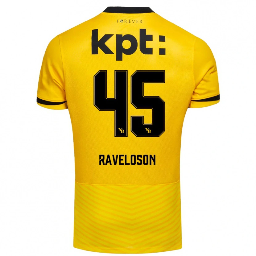 Danxen Kvinder Rayan Raveloson #45 Gul Sort Hjemmebane Spillertrøjer 2025/26 Trøje T-Shirt