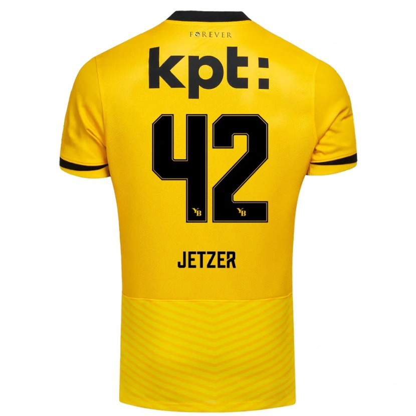 Danxen Kvinder Lorin Jetzer #42 Gul Sort Hjemmebane Spillertrøjer 2025/26 Trøje T-Shirt