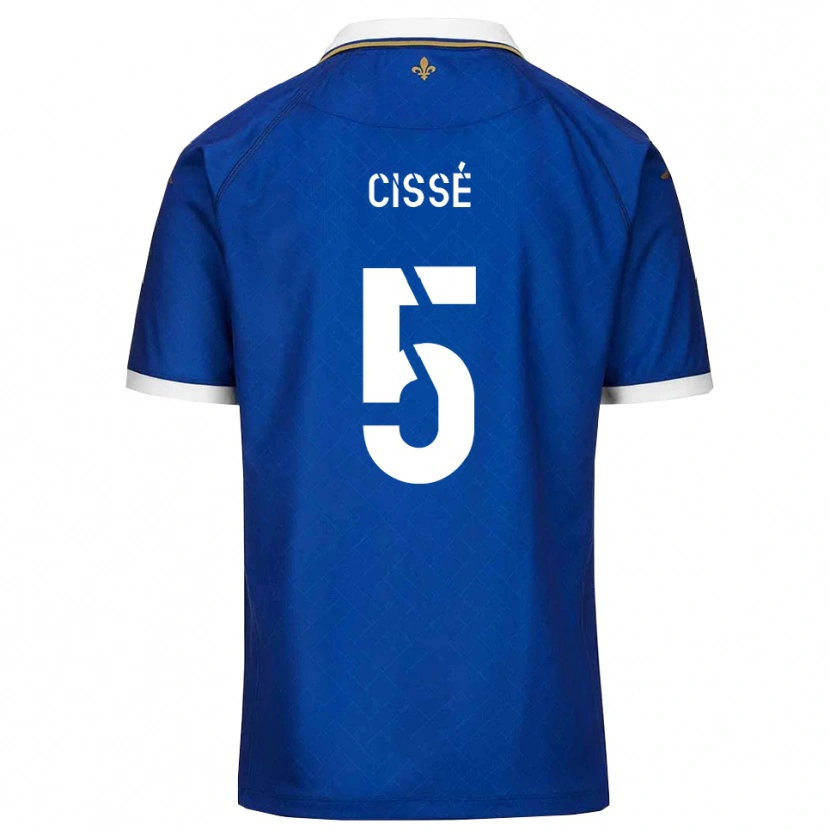 Danxen Kvinder Bilal Cissé #5 Blå Guld Hjemmebane Spillertrøjer 2025/26 Trøje T-Shirt