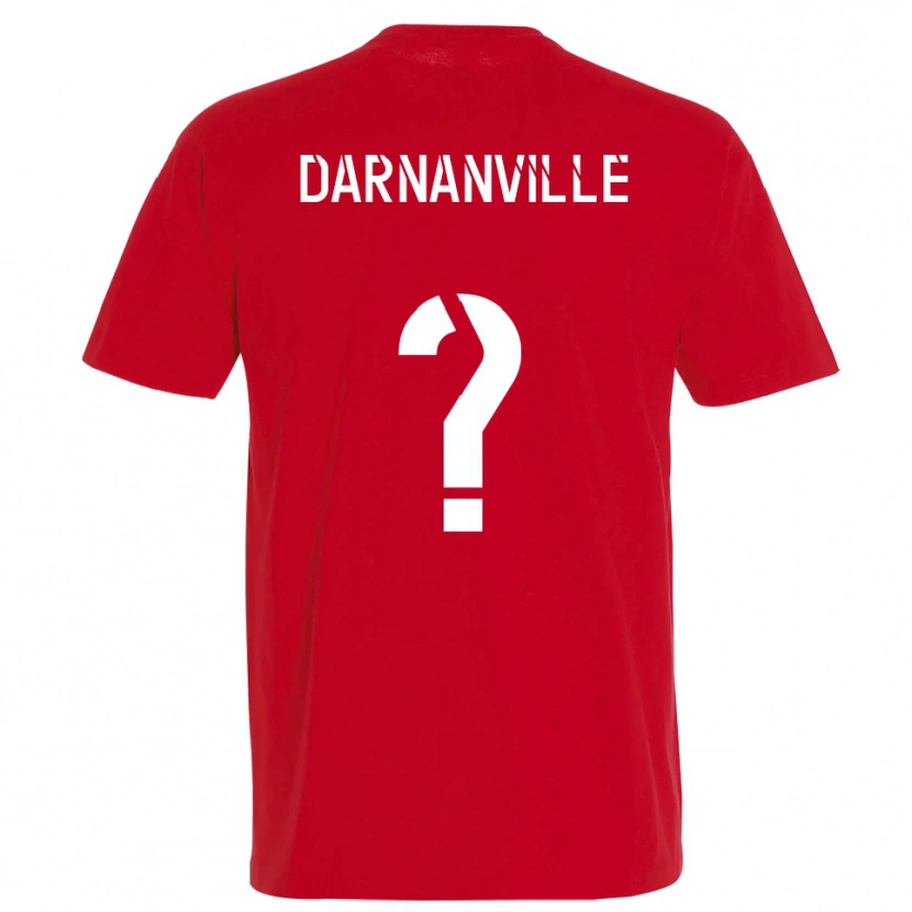 Danxen Kvinder Clément Darnanville #0 Rød Gul Hjemmebane Spillertrøjer 2025/26 Trøje T-Shirt