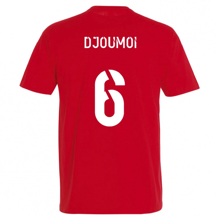 Danxen Kvinder Mourade Djoumoi #6 Rød Gul Hjemmebane Spillertrøjer 2025/26 Trøje T-Shirt