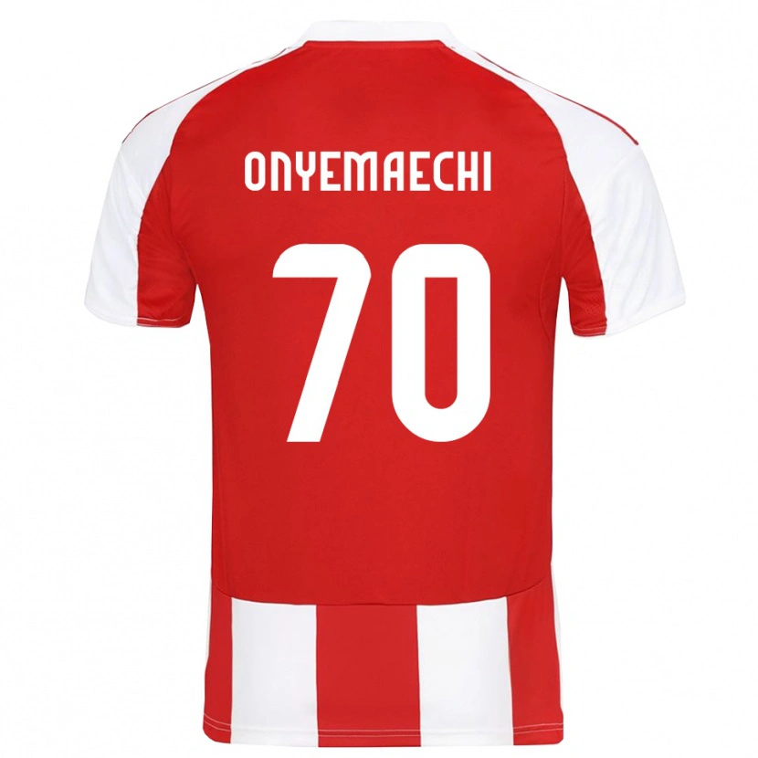 Danxen Kvinder Bruno Onyemaechi #70 Rød Hvid Hjemmebane Spillertrøjer 2025/26 Trøje T-Shirt