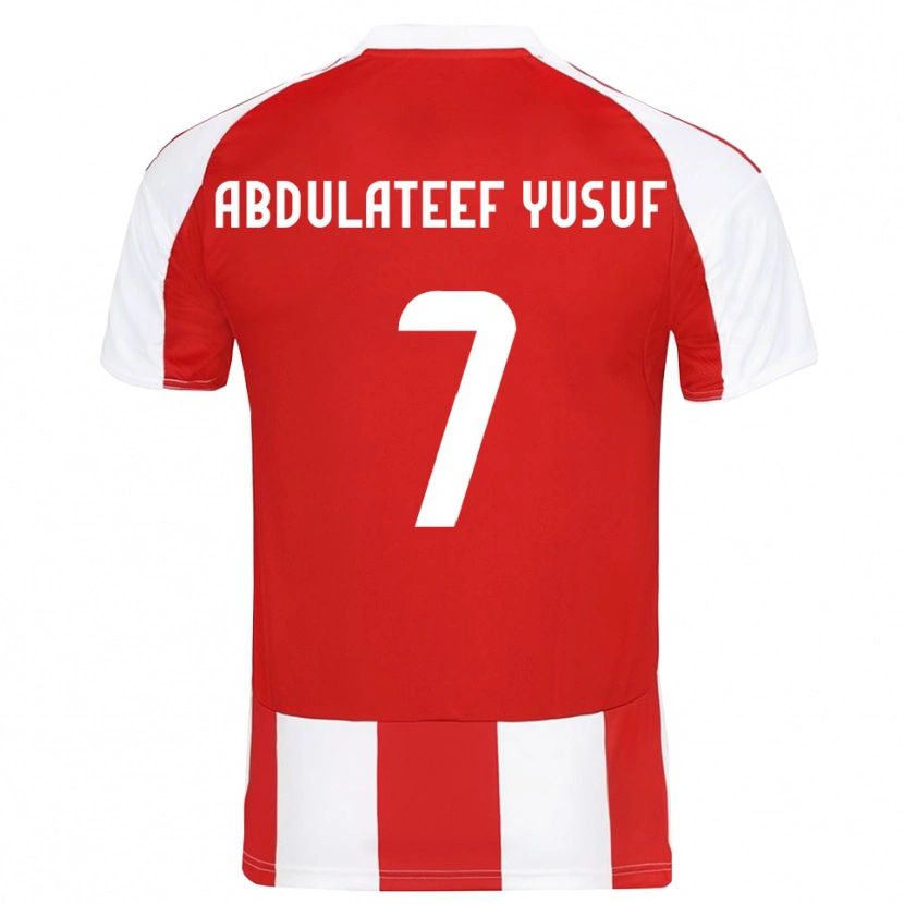 Danxen Kvinder Taiye Abdulateef Yusuf #7 Rød Hvid Hjemmebane Spillertrøjer 2025/26 Trøje T-Shirt