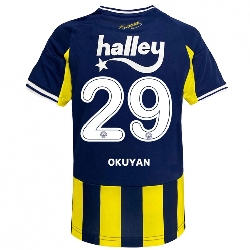 Danxen Kvinder Mevlüde Okuyan #29 Gul Mørkeblå Hvid Hjemmebane Spillertrøjer 2025/26 Trøje T-Shirt