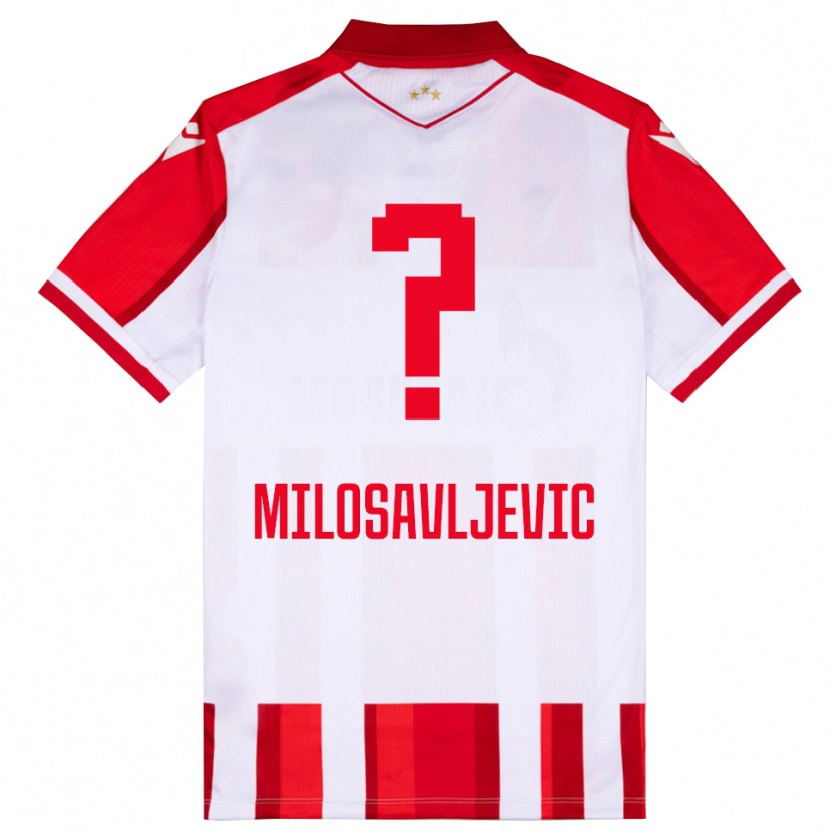 Danxen Kvinder Mihajlo Milosavljevic #0 Rød Hvid Hjemmebane Spillertrøjer 2025/26 Trøje T-Shirt
