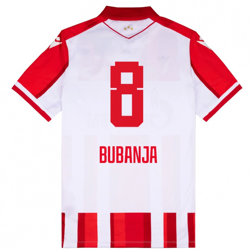 Danxen Kvinder Igor Bubanja #8 Rød Hvid Hjemmebane Spillertrøjer 2025/26 Trøje T-Shirt