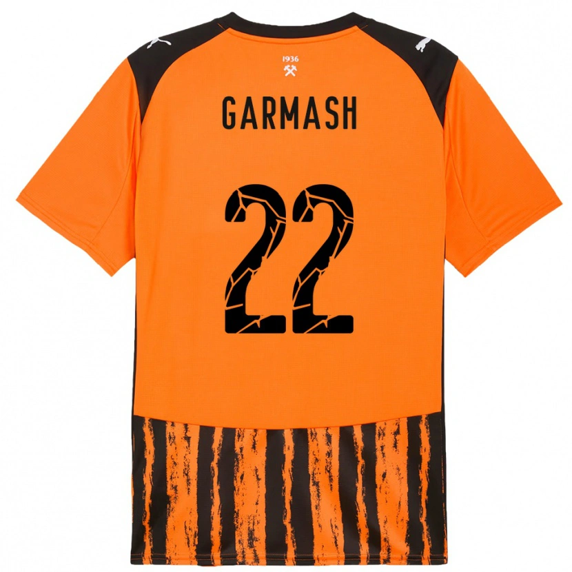 Danxen Kvinder Yevgeniy Garmash #22 Orange Sort Hjemmebane Spillertrøjer 2025/26 Trøje T-Shirt