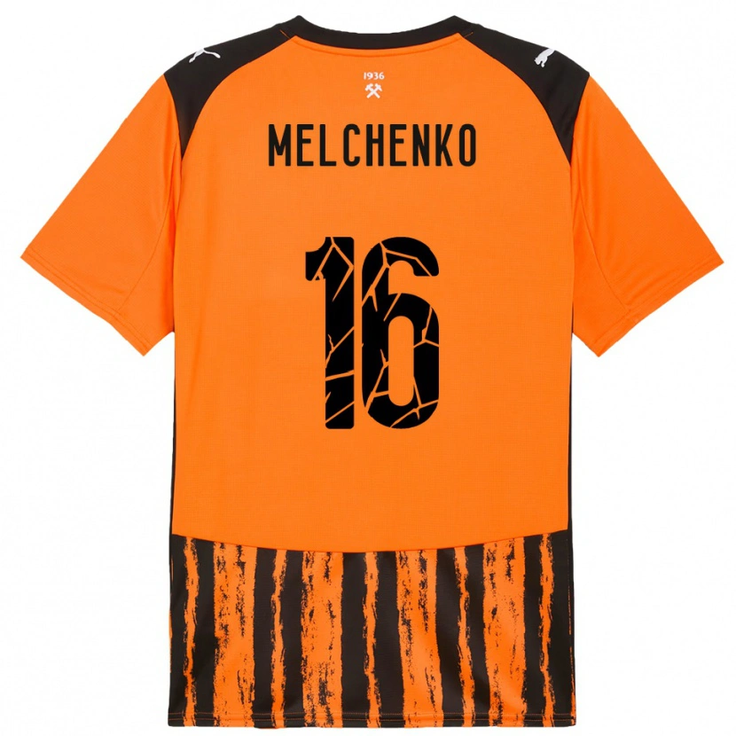 Danxen Kvinder Dmytro Melchenko #16 Orange Sort Hjemmebane Spillertrøjer 2025/26 Trøje T-Shirt