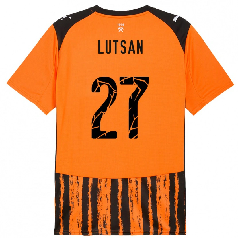 Danxen Kvinder Sofiia Lutsan #27 Orange Sort Hjemmebane Spillertrøjer 2025/26 Trøje T-Shirt