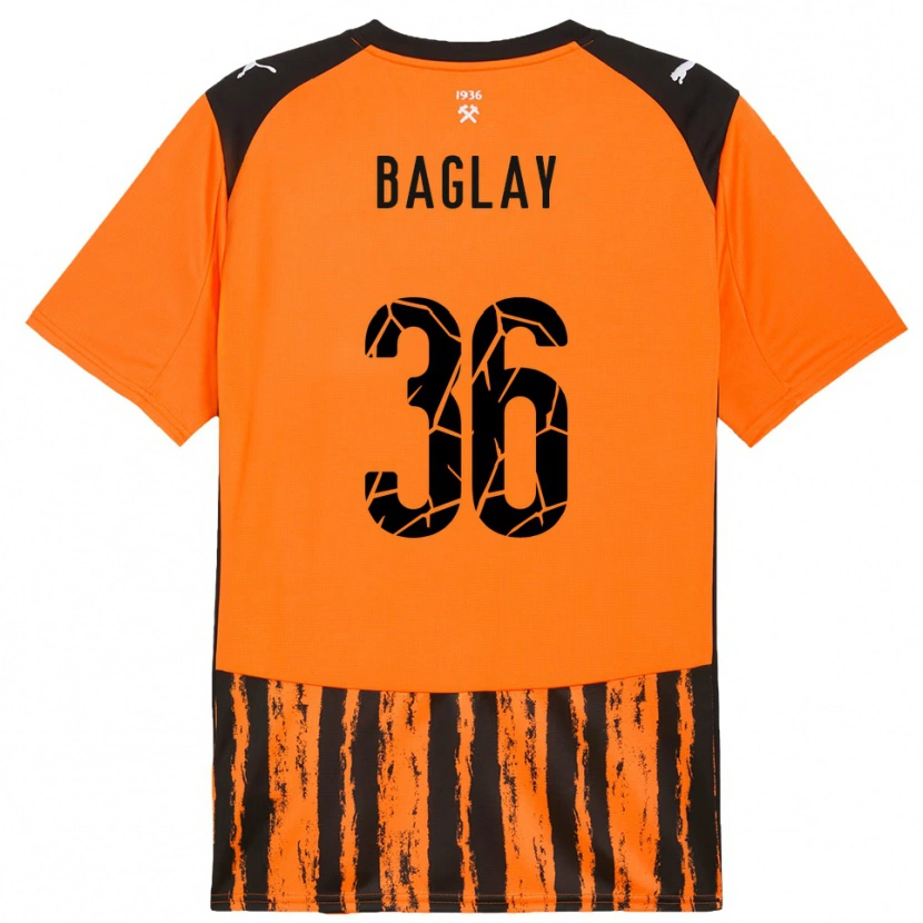 Danxen Kvinder Rostyslav Baglay #36 Orange Sort Hjemmebane Spillertrøjer 2025/26 Trøje T-Shirt