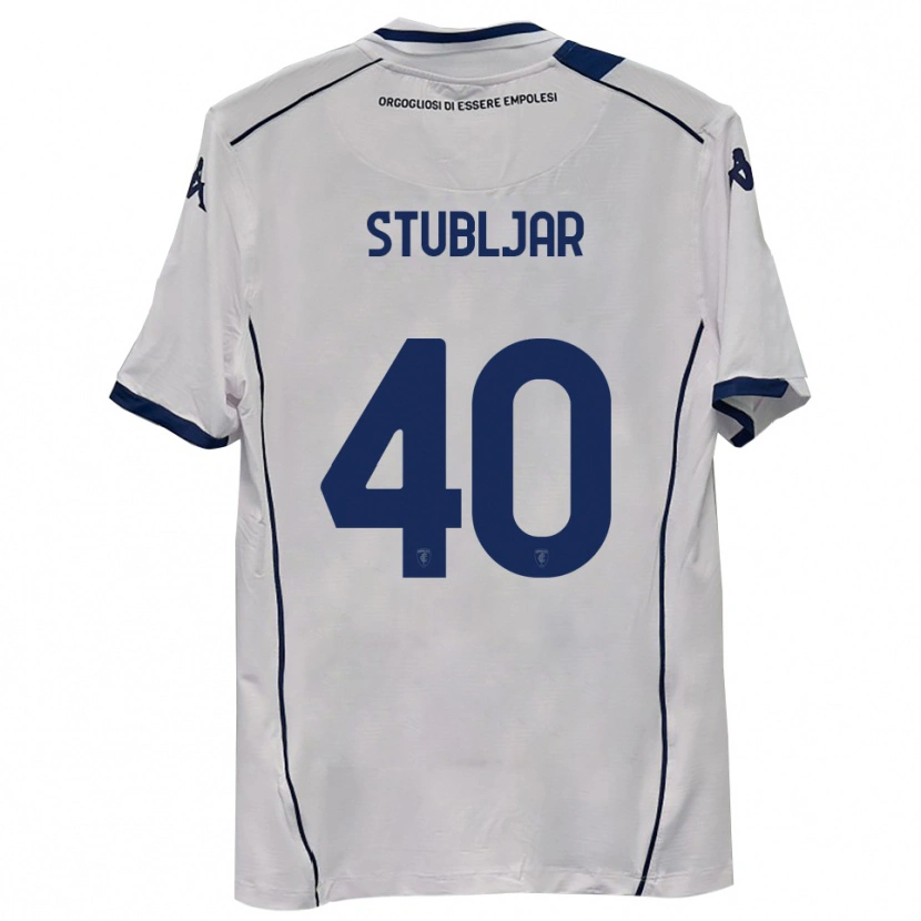 Danxen Kvinder Lovro Stubljar #40 Mørkeblå Udebane Spillertrøjer 2025/26 Trøje T-Shirt