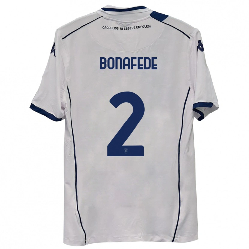 Danxen Kvinder Mattias Bonafede #2 Mørkeblå Udebane Spillertrøjer 2025/26 Trøje T-Shirt