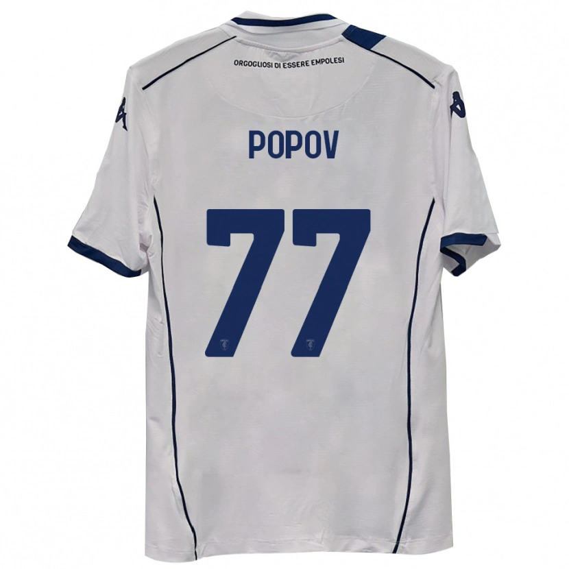 Danxen Kvinder Bogdan Popov #77 Mørkeblå Udebane Spillertrøjer 2025/26 Trøje T-Shirt