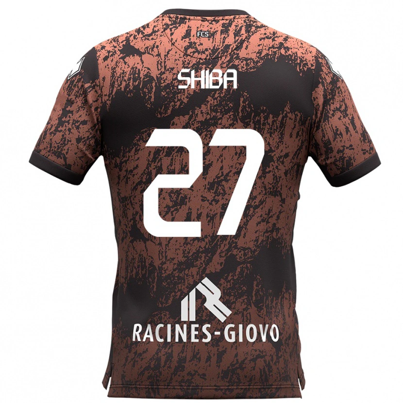 Danxen Kvinder Cristian Shiba #27 Brun Sort Udebane Spillertrøjer 2025/26 Trøje T-Shirt