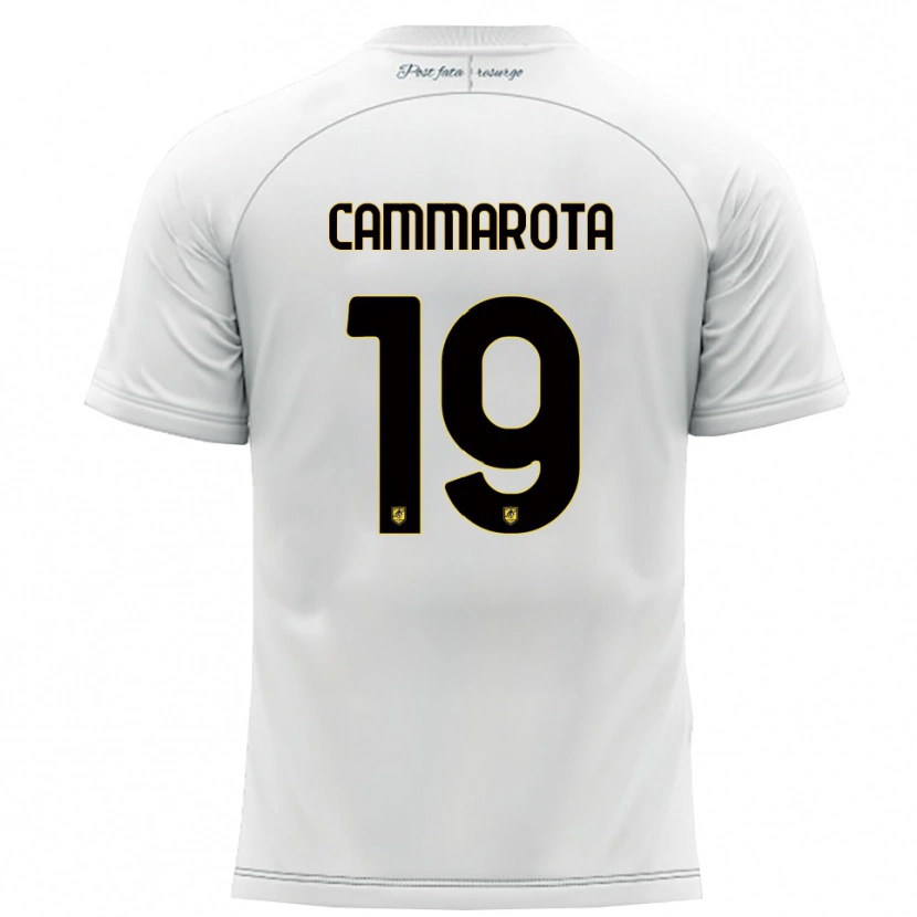 Danxen Kvinder Vincenzo Cammarota #19 Hvid Gul Udebane Spillertrøjer 2025/26 Trøje T-Shirt