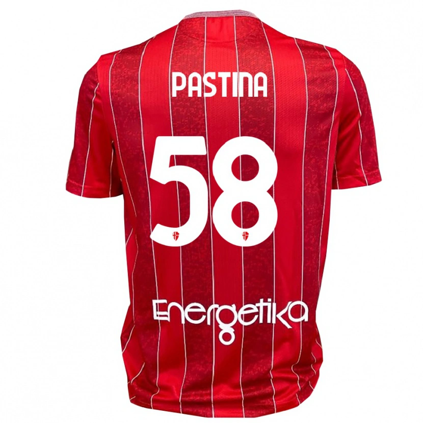 Danxen Kvinder Christian Pastina #58 Rød Hvid Udebane Spillertrøjer 2025/26 Trøje T-Shirt