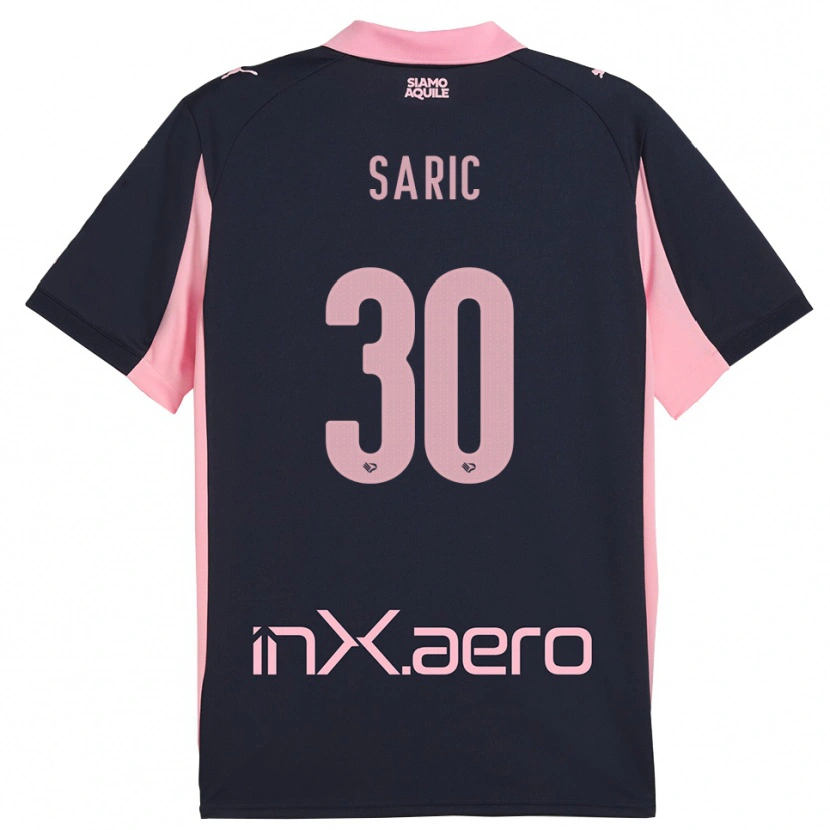 Danxen Kvinder Dario Saric #30 Mørkeblå Pink Udebane Spillertrøjer 2025/26 Trøje T-Shirt