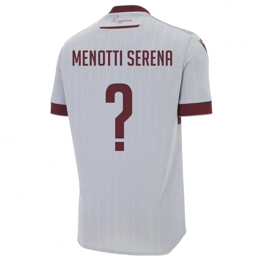 Danxen Kvinder Toma Menotti Serena #0 Burgunder Hvid Udebane Spillertrøjer 2025/26 Trøje T-Shirt