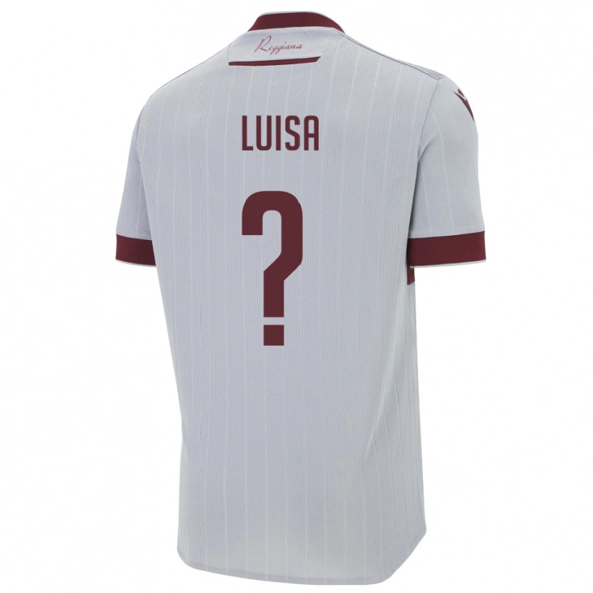 Danxen Kvinder Cagossi Luisa #0 Burgunder Hvid Udebane Spillertrøjer 2025/26 Trøje T-Shirt