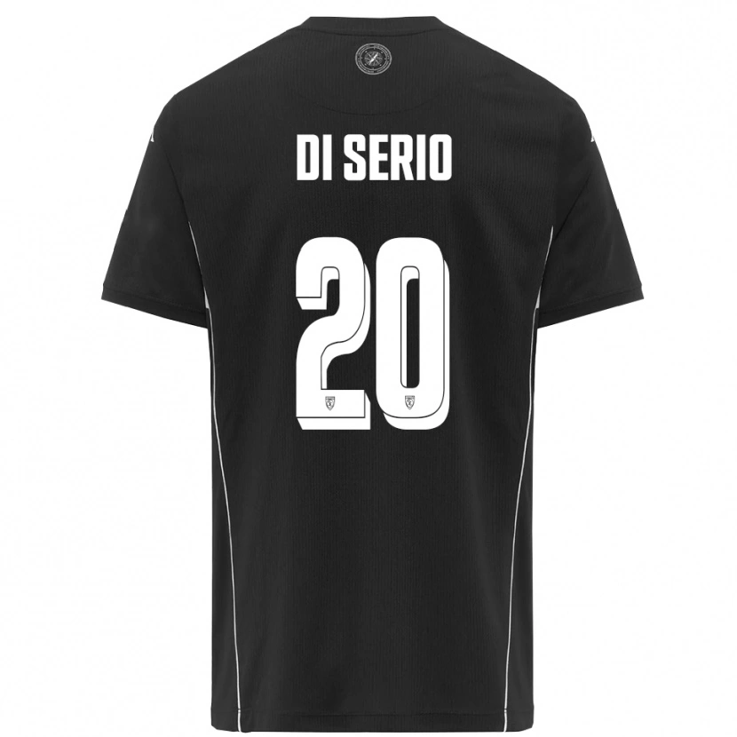 Danxen Kvinder Giuseppe Di Serio #20 Sort Hvid Udebane Spillertrøjer 2025/26 Trøje T-Shirt