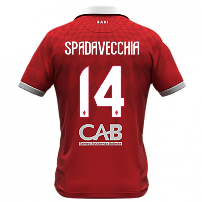 Danxen Kvinder Pantaleo Spadavecchia #14 Rød Hvid Udebane Spillertrøjer 2025/26 Trøje T-Shirt