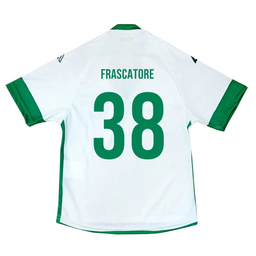 Danxen Kvinder Paolo Frascatore #38 Hvid Grøn Blå Udebane Spillertrøjer 2025/26 Trøje T-Shirt