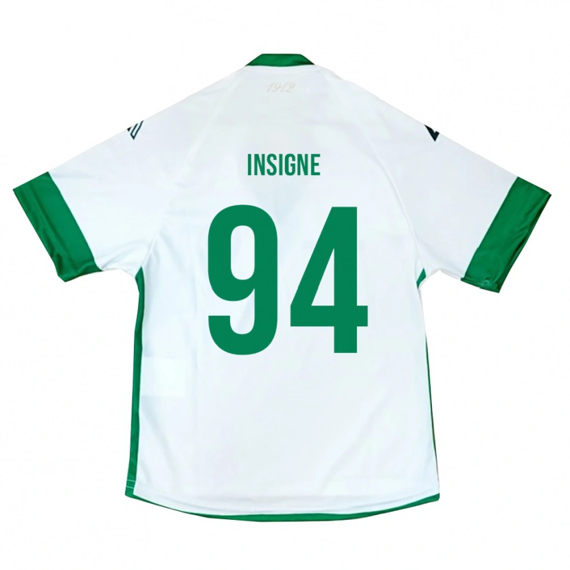 Danxen Kvinder Roberto Insigne #94 Hvid Grøn Blå Udebane Spillertrøjer 2025/26 Trøje T-Shirt