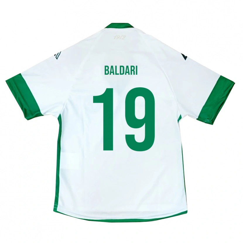 Danxen Kvinder Gabriele Baldari #19 Hvid Grøn Blå Udebane Spillertrøjer 2025/26 Trøje T-Shirt