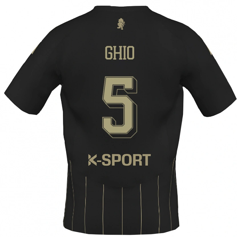 Danxen Kvinder Umberto Ghio #5 Grå Hvid Udebane Spillertrøjer 2025/26 Trøje T-Shirt