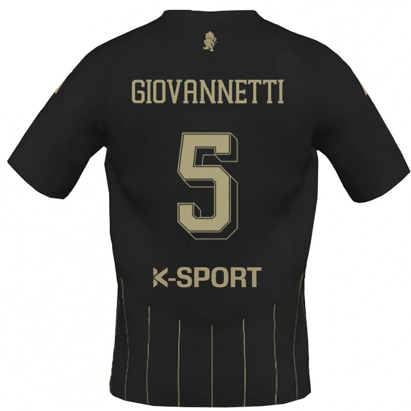 Danxen Kvinder Elia Giovannetti #5 Grå Hvid Udebane Spillertrøjer 2025/26 Trøje T-Shirt