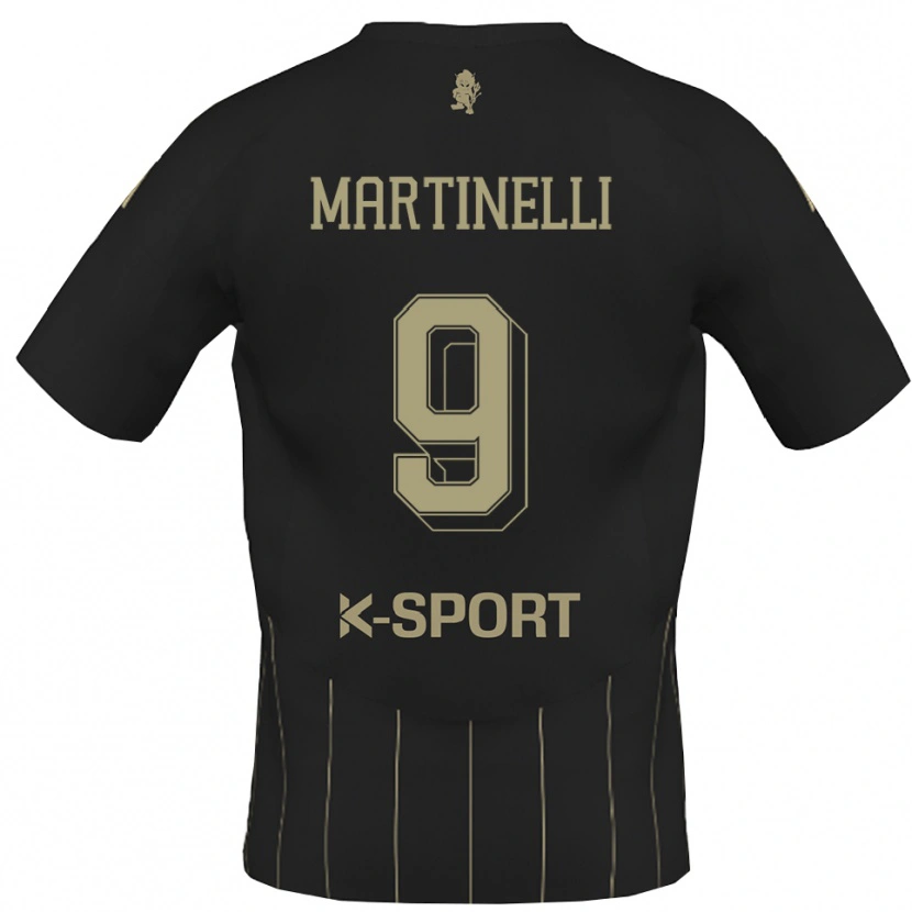 Danxen Kvinder Riccardo Martinelli #9 Grå Hvid Udebane Spillertrøjer 2025/26 Trøje T-Shirt